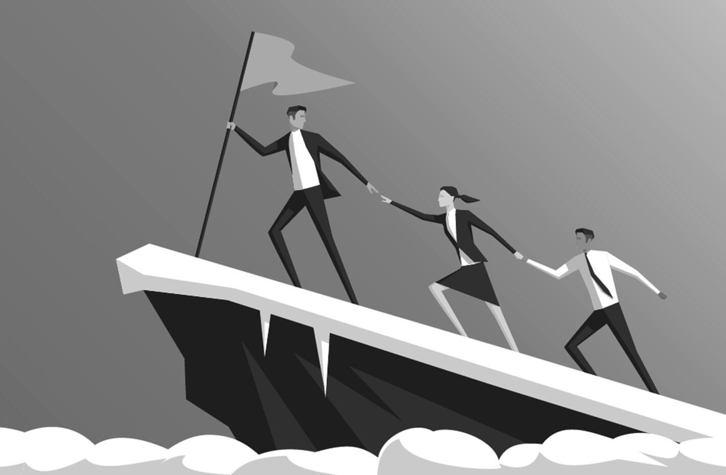 President Trump shakes hands with Von der Leyen.